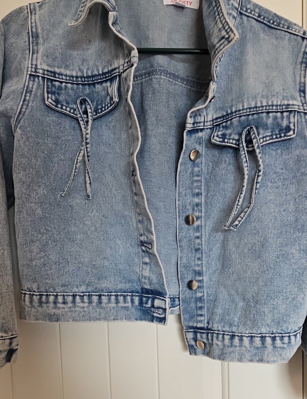 Light Blue Denim Jeans Jacket - Girls